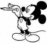 Mickey Pencil Mouse Coloring Wecoloringpage sketch template
