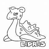 Lapras Pokemons sketch template