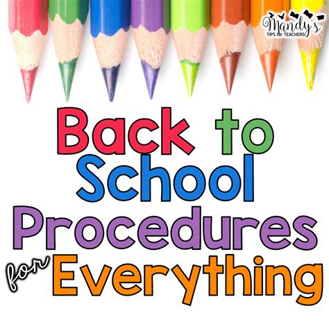 procedures procedures mandys tips  teachers