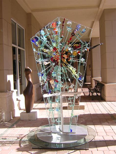 Outdoor Glass Sculpture Modern Stained Glass Glass Art Glass Art