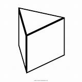 Prisma Triangular Colorear sketch template