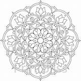Mandala Flower Printable Coloring Pages Mandalas Adult Flowers Etsy Colouring Book Zentangle Books Choose Board Sheets  sketch template