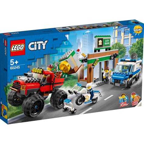 lego city politie monstertruck overval  blokker monster trucks lego city lego ideeen