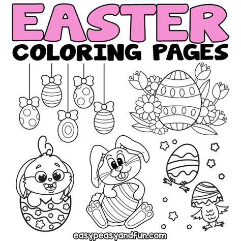 easter coloring pages  printable coloring pages easy peasy  fun