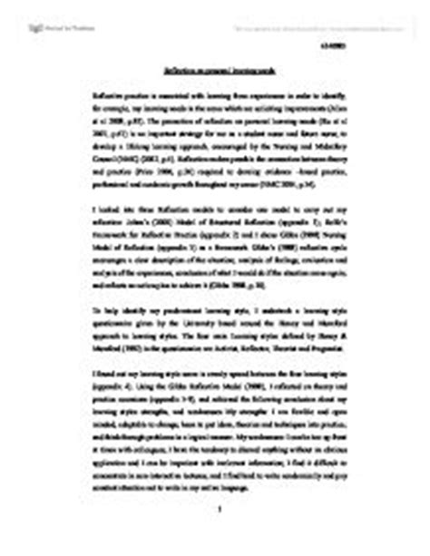 reflective essay examples nursing  gibbs   reflective