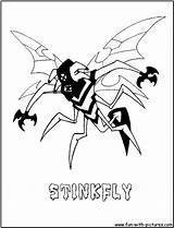 Ben Coloring Pages Stinkfly Dessin Printable Fun Template sketch template