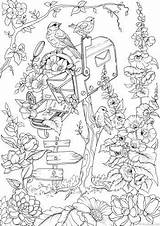 Printable Favoreads Ausmalbilder Gnomes Gnome Blumen Omeletozeu Malvorlagen Herbst Erwachsene Noir Mailbox Tiere Colouring Rosen Seç Vogel Tableau Ausmalen Vendido sketch template