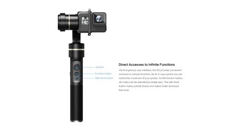 newest product  gopro  gimbal waterproof  axis handheld  battery working  hours