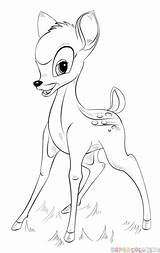 Bambi Coloring Drawing Pages Draw Disney Printable Step Drawings Cartoon Tutorials Supercoloring Kids Sketch Ausmalbilder Malen Choose Board Zeichnen Characters sketch template