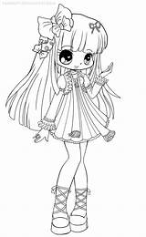 Chibi Coloring Pages Yampuff Chloe Color Chibis Manga Princess Visit sketch template