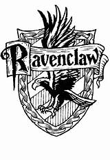 Potter Harry Coloring Ravenclaw Pages Print Printable House Crest sketch template