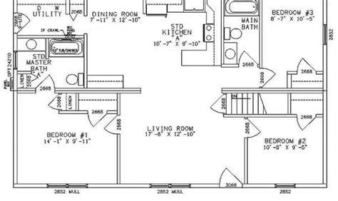 ranch open concept floor plans  small homes goimages ora