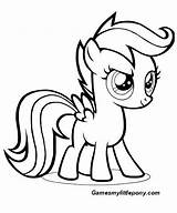 Coloring Pony Little Scootaloo Play Online Pages Gamesmylittlepony sketch template