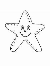 Starfish Coloring Laugh sketch template