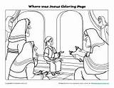 Jesus Temple Coloring Pages Kids Bible Story Crafts Preschool Boy Colouring Peter Lame Man John Printable Activities Where Heal Luke sketch template
