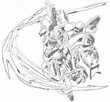 Gundam Deathscythe X20 Zgmf sketch template