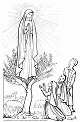 Vierge Sainte Marie Fatima Dame Apparitions Coloriages Télécharger sketch template