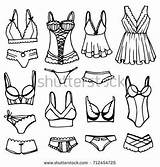 Lingerie Drawing Coloring Underwear Pages Panties sketch template