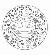 Mandala Mandalas Children Coloring Easy Kids Difficulty Level Solar System Youngest Skill Learn Low Help Patience Relaxed Allows Comfortable Creating sketch template