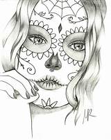 Skull Sugar Coloring Pages Mexican Skulls Girl Drawings Deviantart Adult Printable Scull Drawing Tattoo Print Books Candy Girls Popular Color sketch template