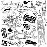 London Doodles Stock Vector Colourbox Ben Big Doodle Drawing Royalty Illustration Vintage Depositphotos England sketch template