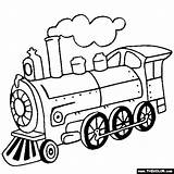 Steam Locomotive Train Coloring Drawing Sheets Pages Preschool sketch template