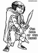 Lord Rings Coloring Pages Colorings Hobbit Print sketch template