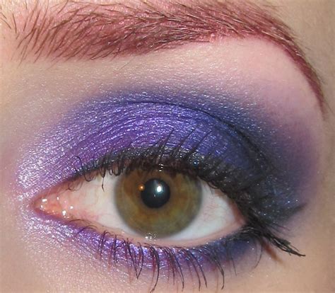 Glitter Is My Crack Vibrant Purple And Blue Eye Makeup