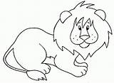 Lion Coloring Pages Template Lions Cute Cartoon Colouring Preschool Printable Color Animal Little Templates Sheets Library Clipart Getcoloringpages Animals sketch template