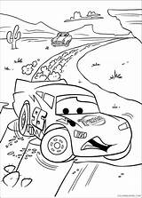 Lightning Mcqueen Pages Coloring Coloring4free Accident Desert Cars Related Posts sketch template