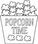 Popcorn Wecoloringpage sketch template