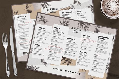 menu template psd brandpacks