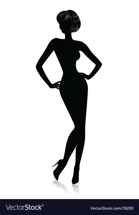 sexy silhouette royalty free vector image vectorstock