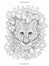 Coloriage Fanciful Foxes Marjorie Sarnat Ausmalbilder Dessin Mandala sketch template