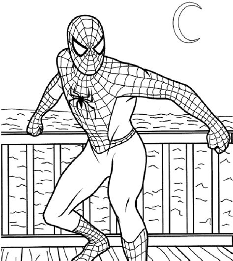 interactive magazine coloring pictures  spiderman
