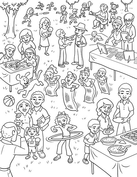 christmas family dinner coloring pages learny kids