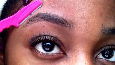 eyebrow shaping for beginners full eyebrow tutorial razor youtube