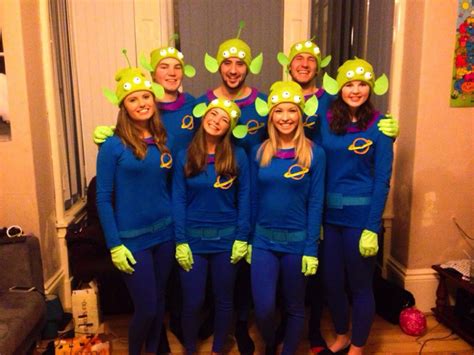 disney pixar fancy dress group team costumes toy story aliens  claw