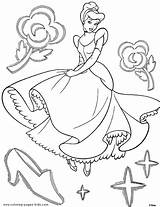 Coloring Pages Cinderella Disney Color Printable Kids Sheets Sheet Print Found La sketch template