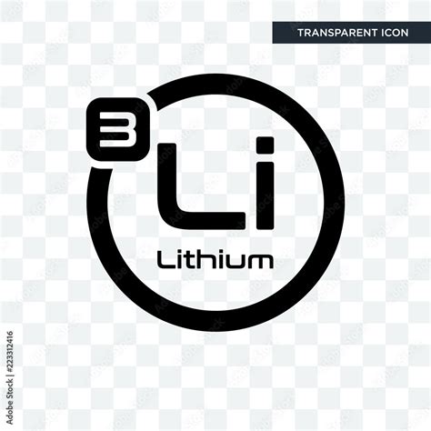 lithium vector icon isolated  transparent background lithium logo design stock vector adobe