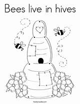 Coloring Busy Bees Live Hives Colouring Pages Beehive Print Favorites Login Add Twistynoodle Built California Usa Clark Trina Noodle Ll sketch template