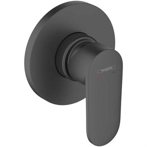 hansgrohe vernis blend matt black concealed single lever shower mixer valve shower valves