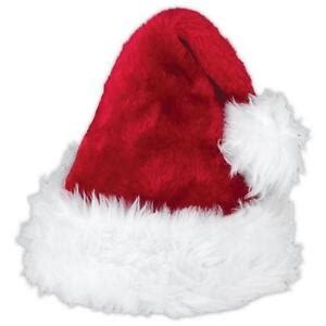 deluxe father christmas hat xmas santa fancy dress costume gift idea