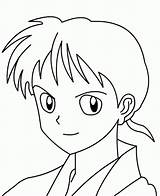 Inuyasha Coloring Pages Movie Print sketch template