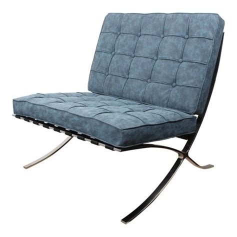 barcelona stoel vintage blauw barcelona stoel stoelen woonkamer stoel
