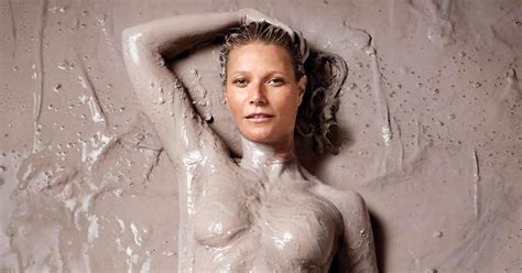 Gwyneth Paltrow Covered In Mud For Goop Magazine First Issue