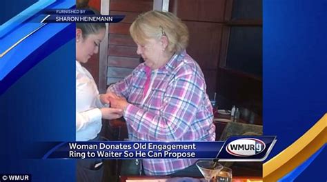 Grandmother Donates Her Own Engagement Ring So Waiter Could Propose To