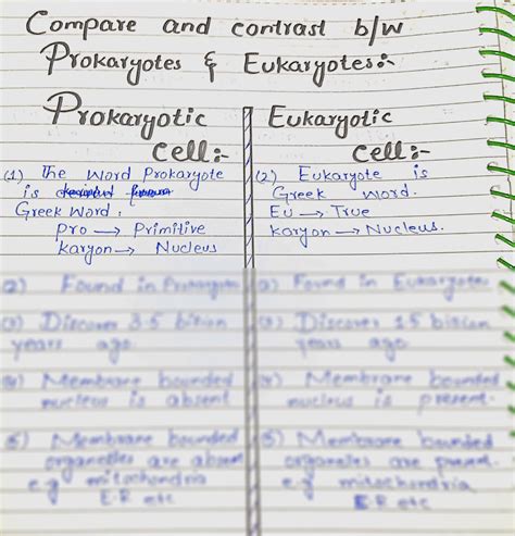 eukaryotic  prokaryotic cells differences