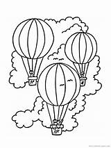 Coloring Air Balloon Hot Transportation Mongolfiere Vehicle Pages Balony Basket Creative Template Clipart Printable Advertisement Library Cz Popular sketch template