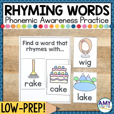 rhyming worksheets  activities phonemic awareness printables teaching exceptional kinders